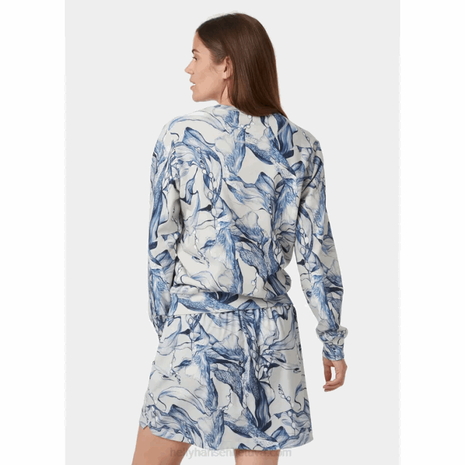 N6821900 felpa girocollo da donna con logo hh esra Helly-Hansen giada esra