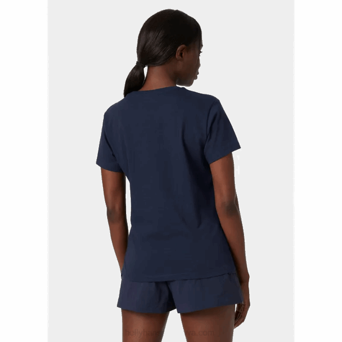 N6821941 t-shirt da donna in cotone biologico f2f Helly-Hansen melange grigio