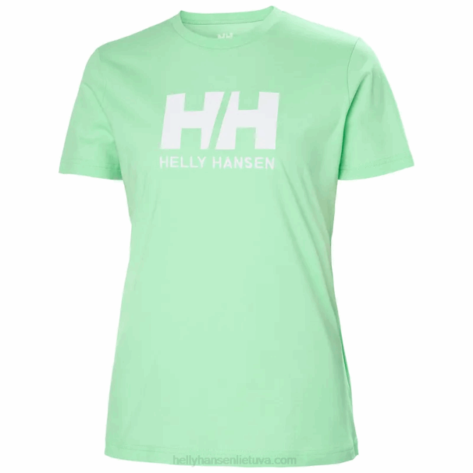 N6821944 t-shirt da donna con logo hh Helly-Hansen terracotta