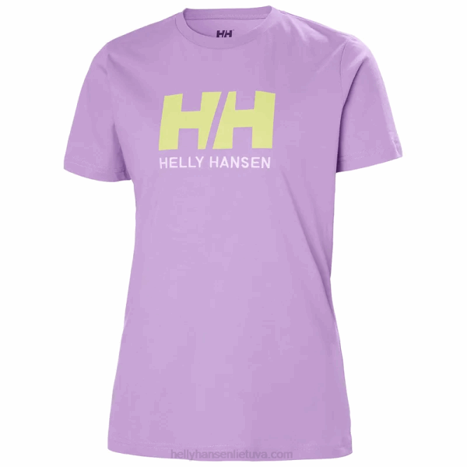 N6821946 t-shirt da donna con logo hh Helly-Hansen blu acceso