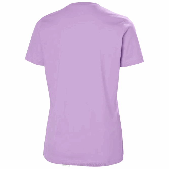 N6821946 t-shirt da donna con logo hh Helly-Hansen blu acceso