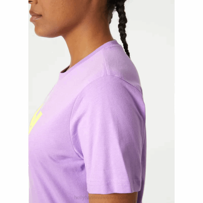 N6821946 t-shirt da donna con logo hh Helly-Hansen blu acceso