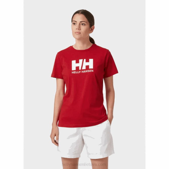 N6821948 t-shirt da donna con logo hh Helly-Hansen bianco