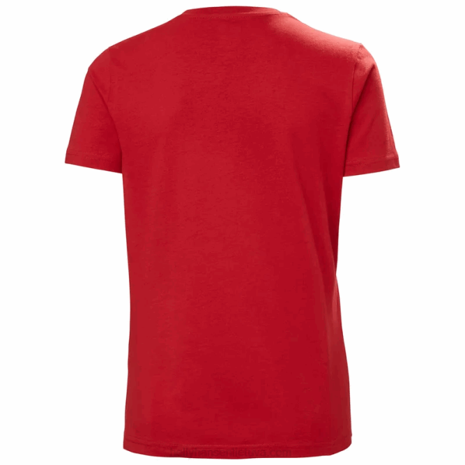 N6821948 t-shirt da donna con logo hh Helly-Hansen bianco