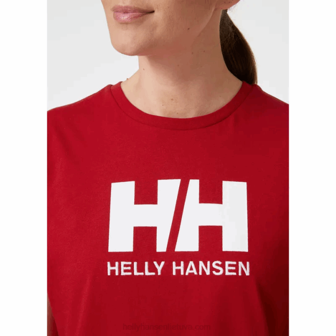 N6821948 t-shirt da donna con logo hh Helly-Hansen bianco
