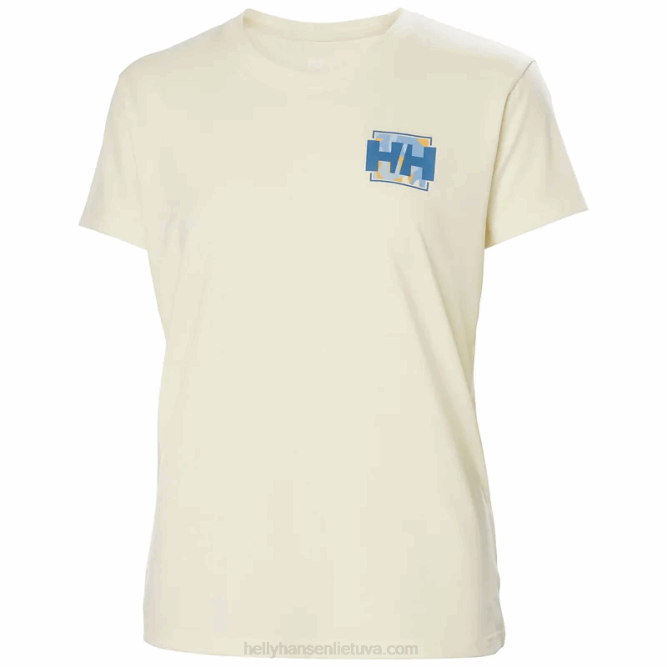 N6821960 t-shirt da donna con grafica riciclata skog Helly-Hansen melano oceanico