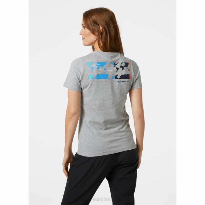 N6821989 maglietta da regata oceanica da donna Helly-Hansen corallo caldo