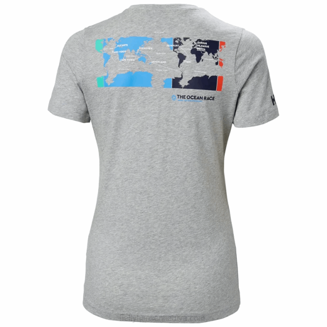 N6821989 maglietta da regata oceanica da donna Helly-Hansen corallo caldo