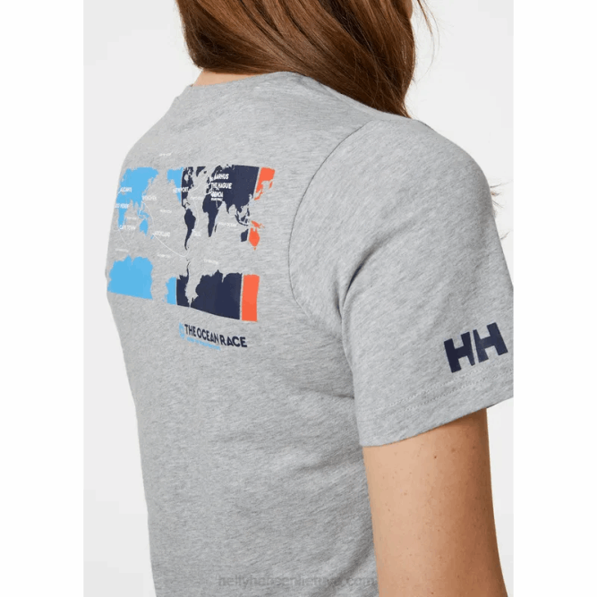 N6821989 maglietta da regata oceanica da donna Helly-Hansen corallo caldo