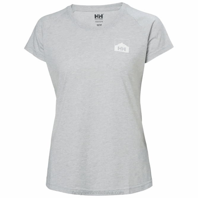 N6821993 t-shirt drop da donna con grafica nord Helly-Hansen blu Skagen