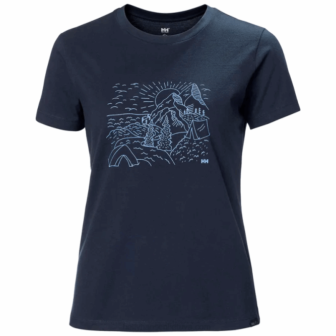 N6822209 w f2f t-shirt in cotone organico 2.0 Helly-Hansen quarzo rosa