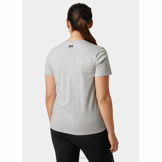 N6822216 t-shirt con logo hh tech da donna Helly-Hansen menta