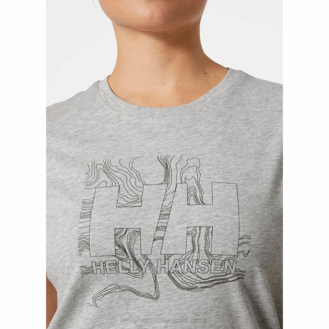 N6822216 t-shirt con logo hh tech da donna Helly-Hansen menta