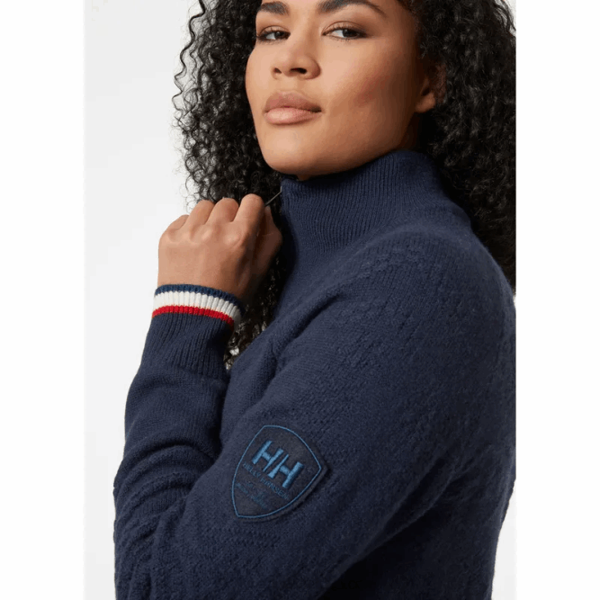 N6821920 femminile st. moritz maglione di lana lavorato a maglia Helly-Hansen marina nf