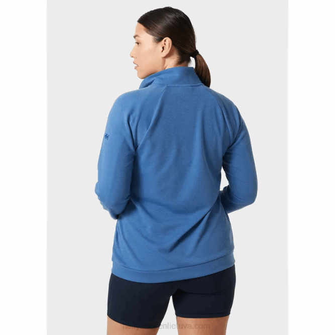 N6821927 pullover da donna con mezza zip costiera Helly-Hansen menta