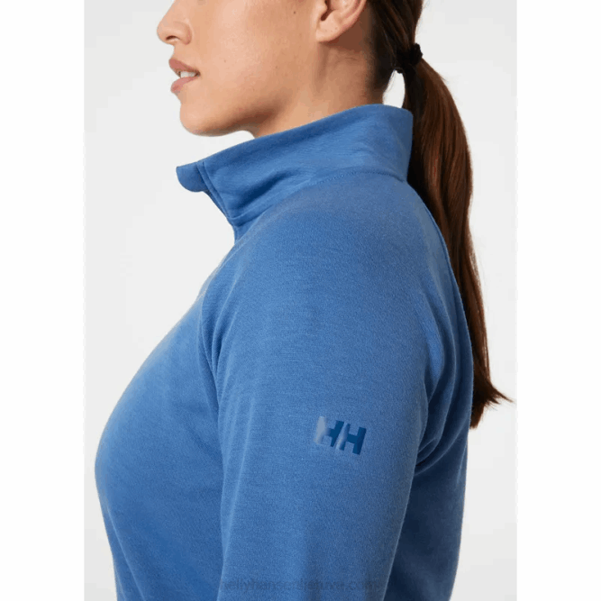 N6821927 pullover da donna con mezza zip costiera Helly-Hansen menta