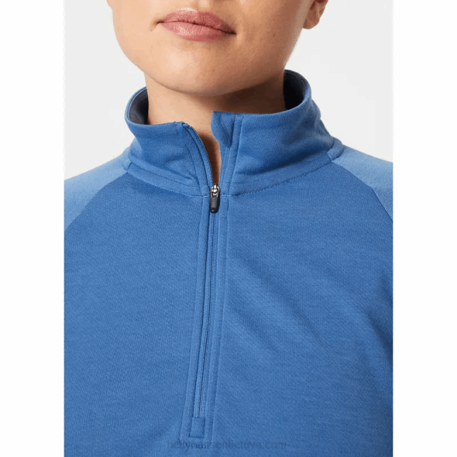 N6821927 pullover da donna con mezza zip costiera Helly-Hansen menta
