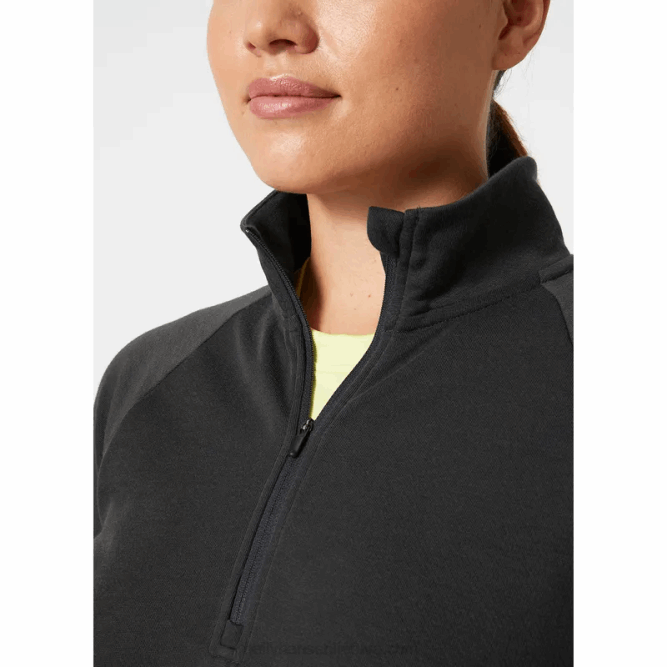N6821928 pullover da donna con mezza zip costiera Helly-Hansen azzurrite