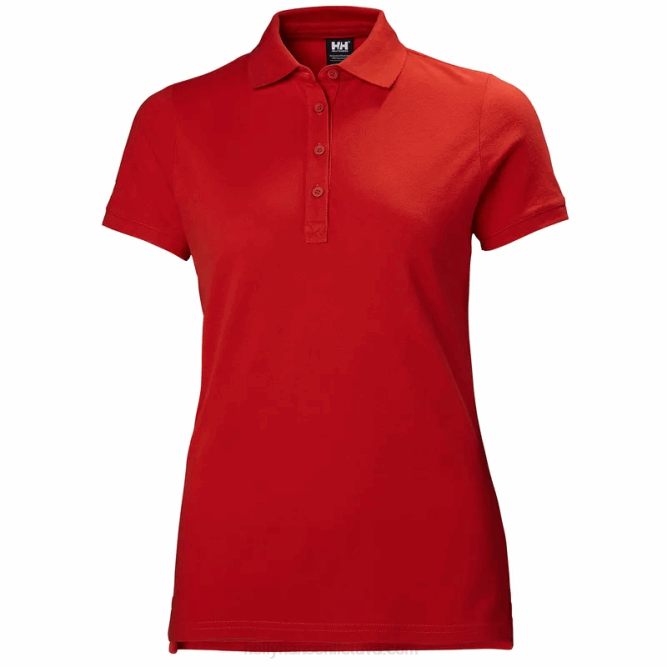 N6822002 polo crew piqué 2 da donna Helly-Hansen bianco