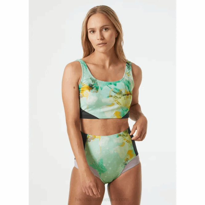 N6822013 top bikini idroelettrico da donna Helly-Hansen terracotta