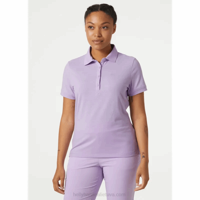 N6822016 polo sirena da donna ad asciugatura rapida Helly-Hansen terracotta