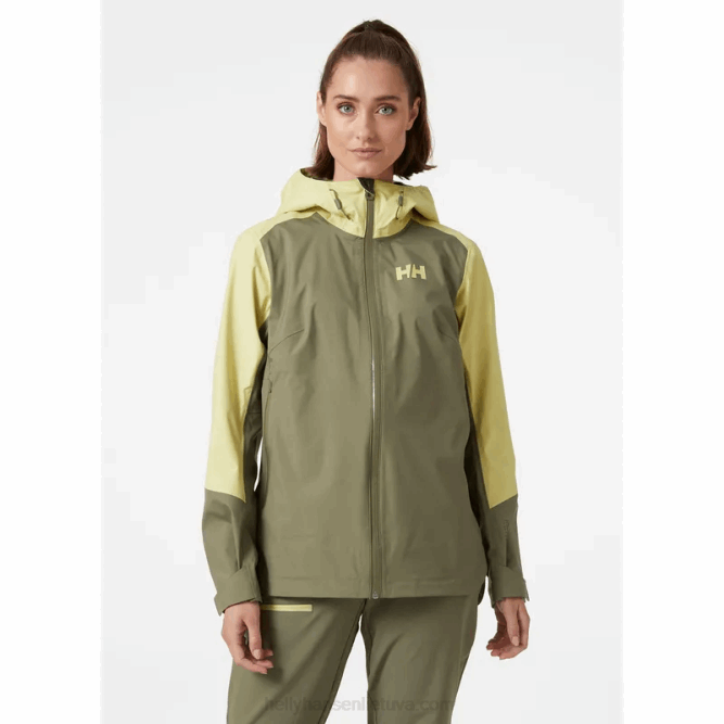 N6821448 giacca shell a 3 strati da donna in verglas Helly-Hansen giada