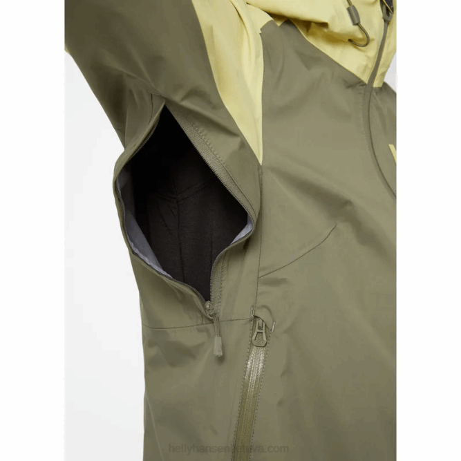 N6821448 giacca shell a 3 strati da donna in verglas Helly-Hansen giada