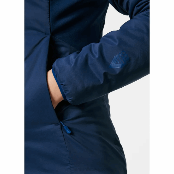 N6821464 isolante con cappuccio elasticizzato odin da donna Helly-Hansen blu Skagen