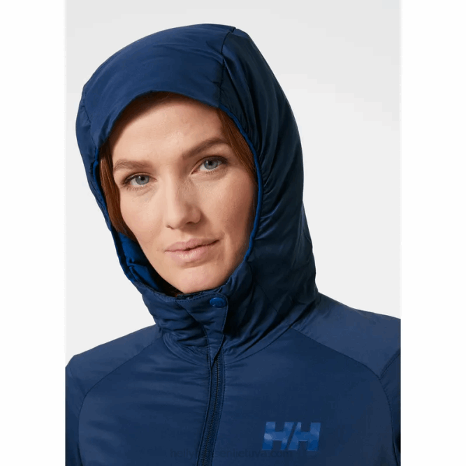 N6821464 isolante con cappuccio elasticizzato odin da donna Helly-Hansen blu Skagen