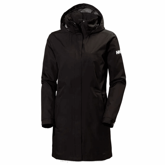 N6821543 giacca antipioggia lunga da donna aden Helly-Hansen bianco