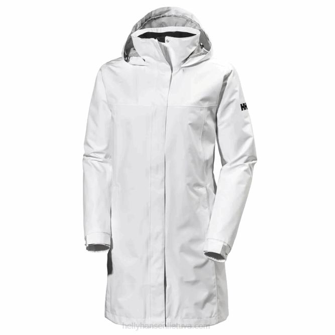 N6821543 giacca antipioggia lunga da donna aden Helly-Hansen bianco