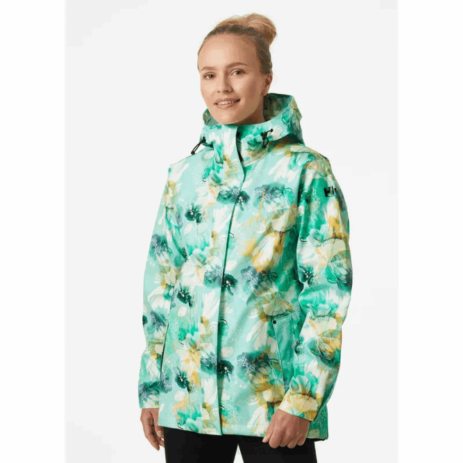N6821546 giacca antipioggia da donna in muschio Helly-Hansen erica