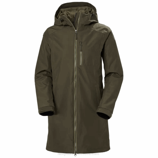 N6821549 giacca invernale lunga da donna belfast Helly-Hansen nero