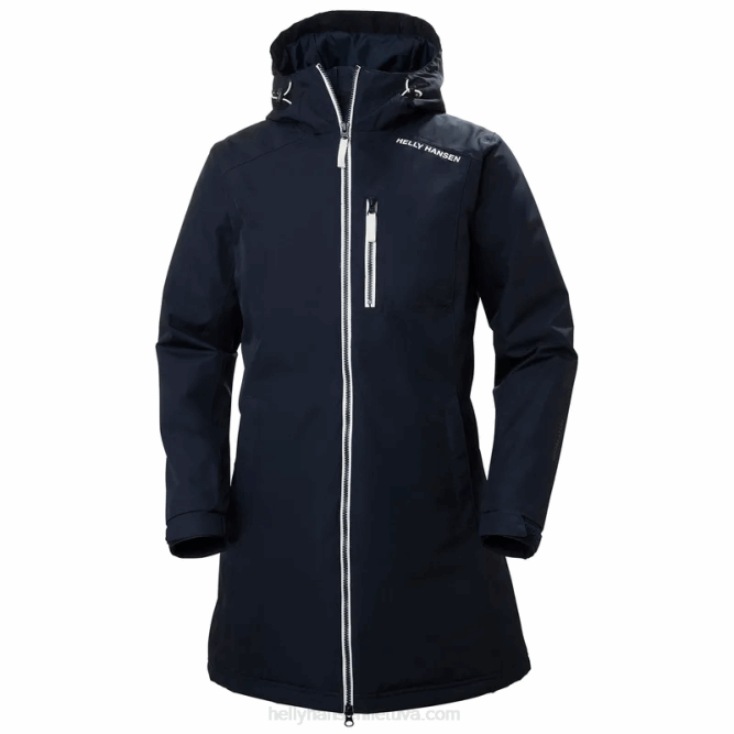 N6821553 giacca invernale lunga da donna belfast Helly-Hansen ebano
