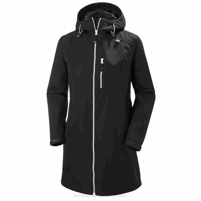 N6821563 giacca belfast lunga da donna Helly-Hansen bianco