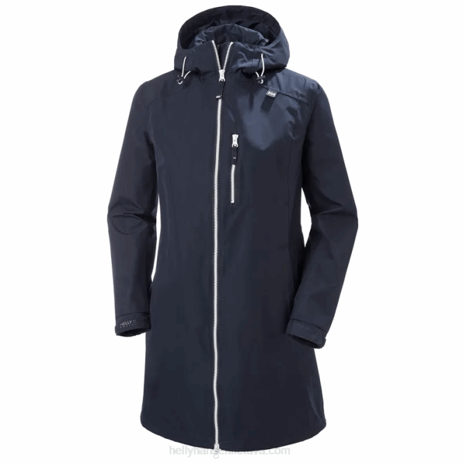 N6821564 giacca belfast lunga da donna Helly-Hansen nero
