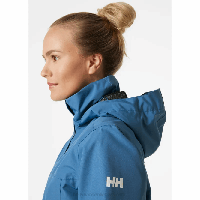 N6822578 giacca antipioggia da donna aden Helly-Hansen bianco militare
