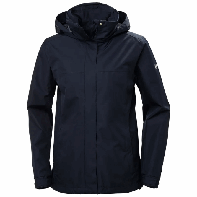 N6822581 giacca antipioggia da donna aden Helly-Hansen bianco nero