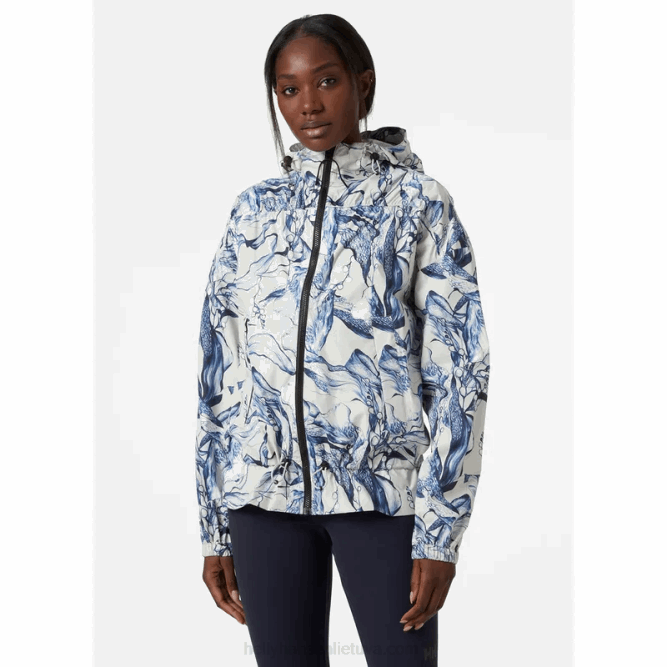 N6822588 giacca antipioggia donna escape Helly-Hansen nero/blu