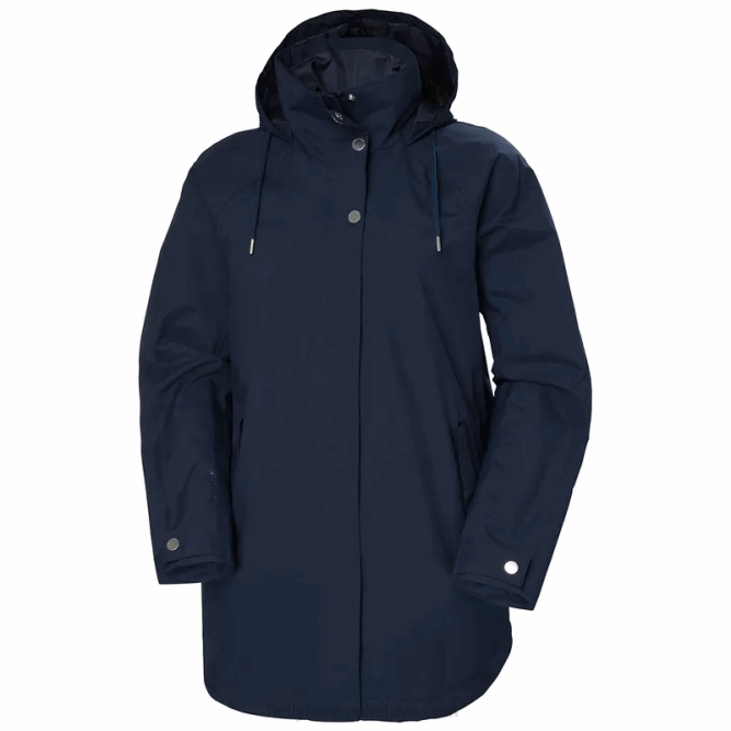 N6822612 impermeabile valentia da donna Helly-Hansen nero/blu