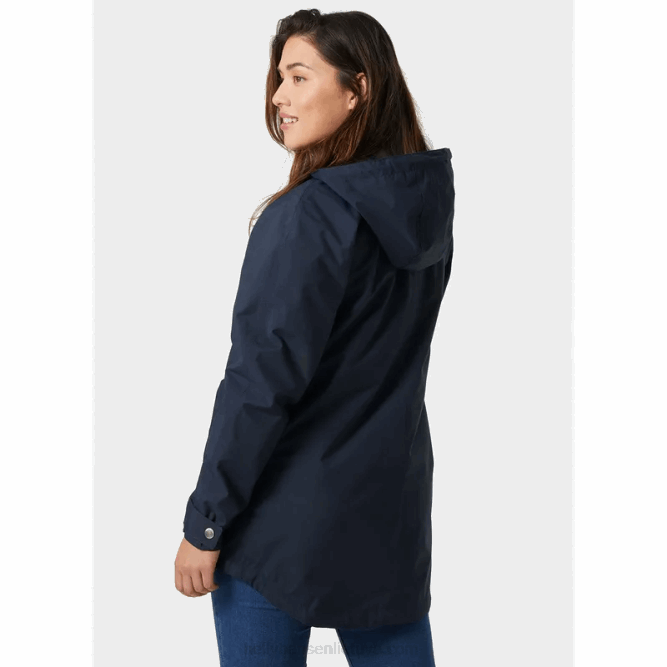 N6822612 impermeabile valentia da donna Helly-Hansen nero/blu
