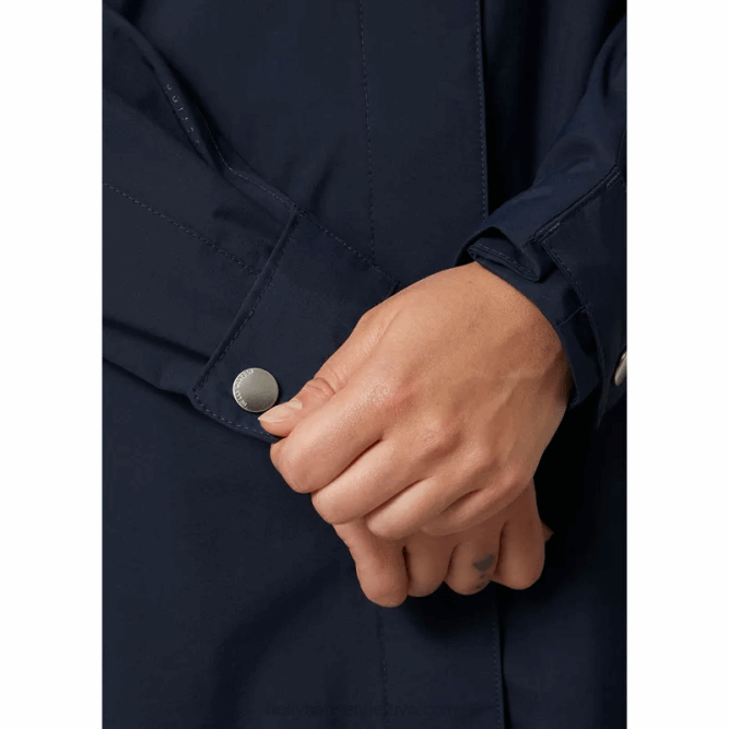 N6822612 impermeabile valentia da donna Helly-Hansen nero/blu