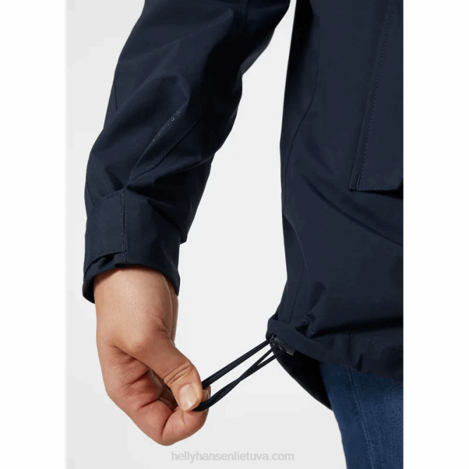 N6822612 impermeabile valentia da donna Helly-Hansen nero/blu