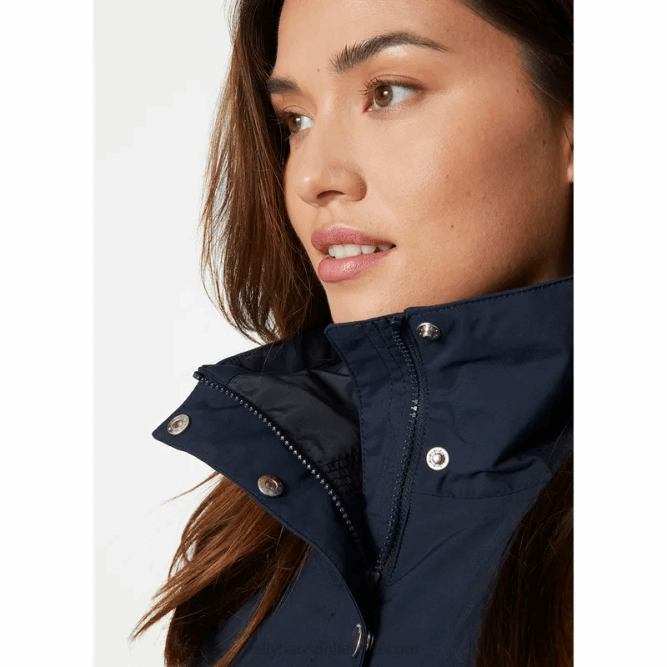 N6822612 impermeabile valentia da donna Helly-Hansen nero/blu