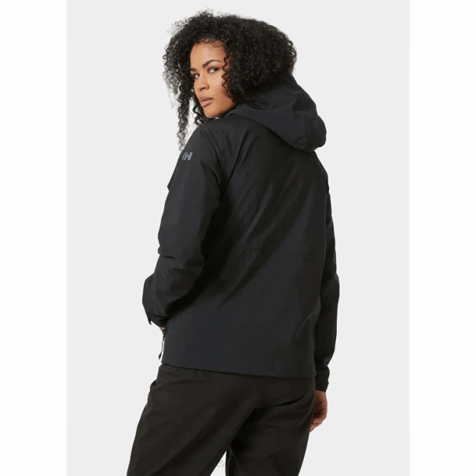 N6822619 giacca impermeabile da donna juell storm Helly-Hansen blu brillante/fiordo profondo