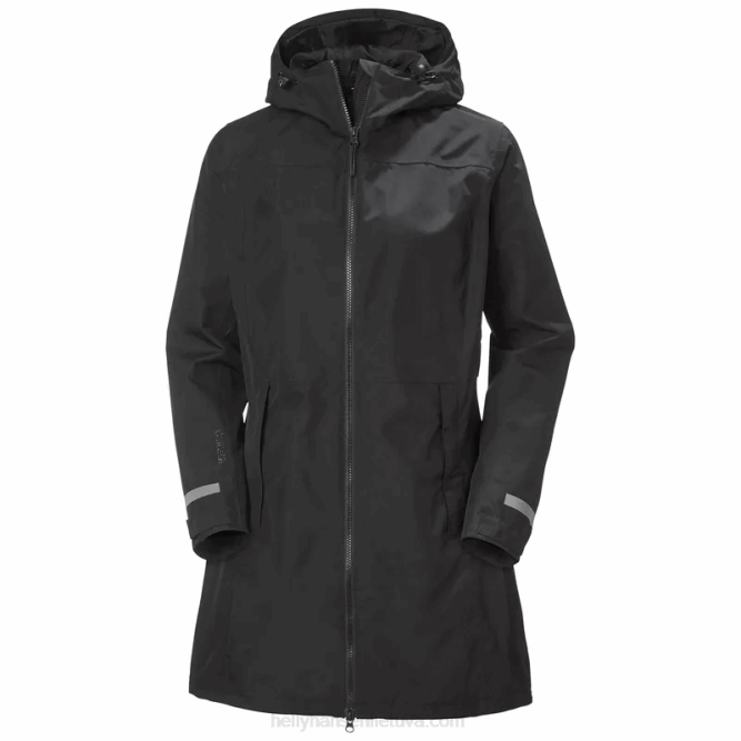 N6822620 impermeabile lisburn da donna Helly-Hansen fiordo profondo/nero