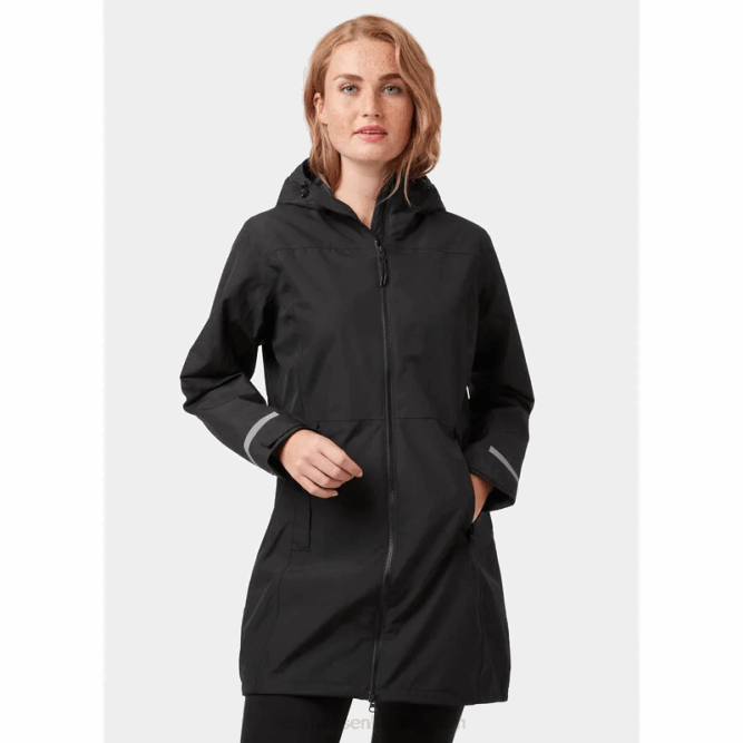 N6822620 impermeabile lisburn da donna Helly-Hansen fiordo profondo/nero