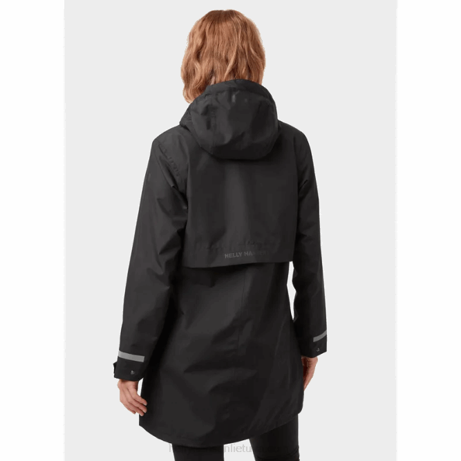 N6822620 impermeabile lisburn da donna Helly-Hansen fiordo profondo/nero