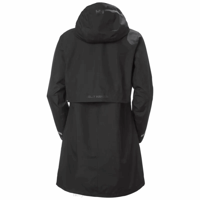 N6822620 impermeabile lisburn da donna Helly-Hansen fiordo profondo/nero