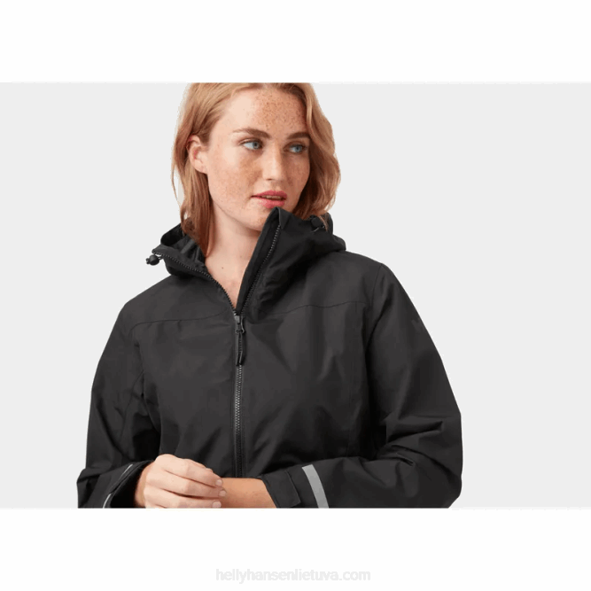 N6822620 impermeabile lisburn da donna Helly-Hansen fiordo profondo/nero